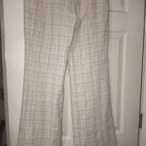 Salkim Vtg S Pieces 2 Vnt 100% Linen Plaid Lined 3/4 Sleeve Pockets Button W - Picture 10 of 14